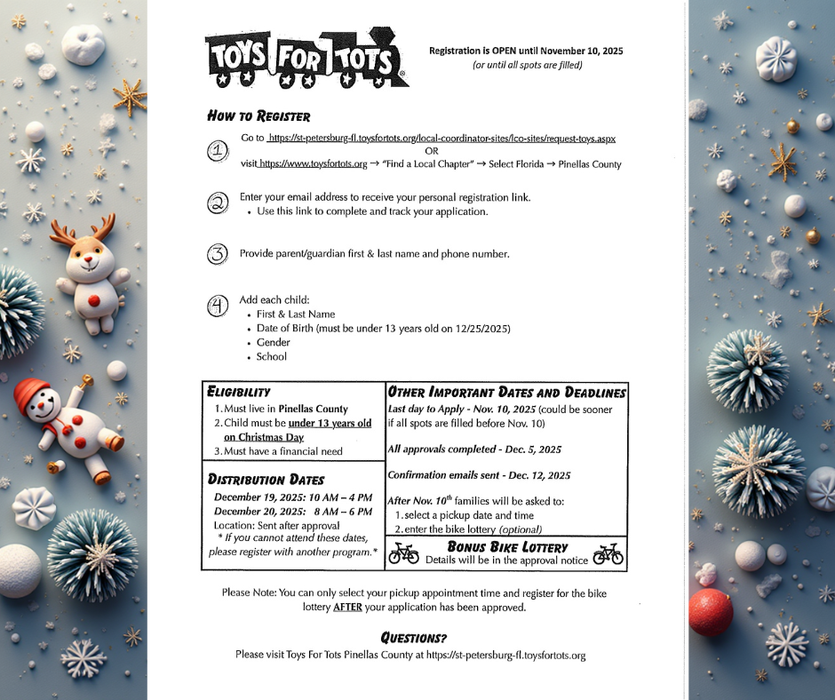 Toys for Tots Registration 